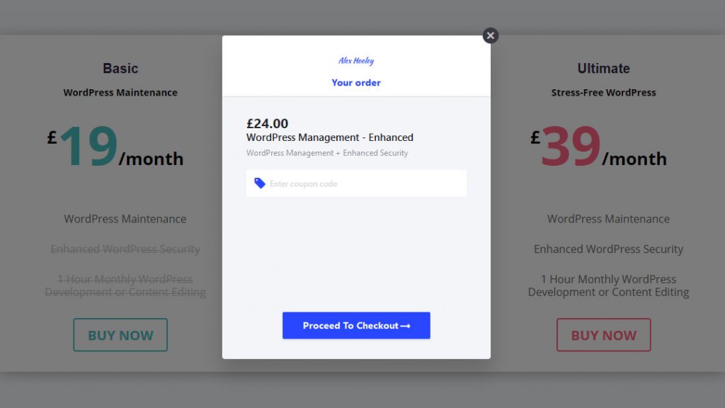 Add Chargebee to Divi Pricing Table